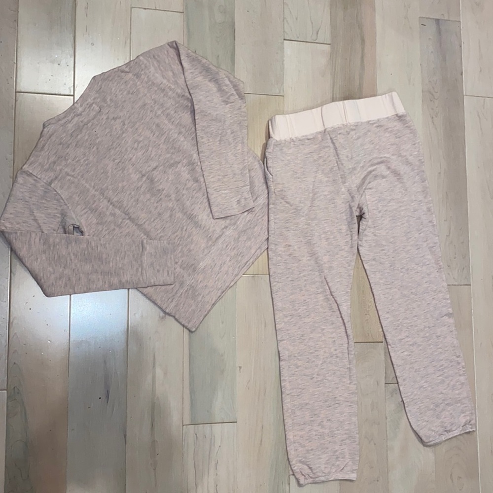 Monrow mini girls 10-12 joggers sweatpants sweatshirt set